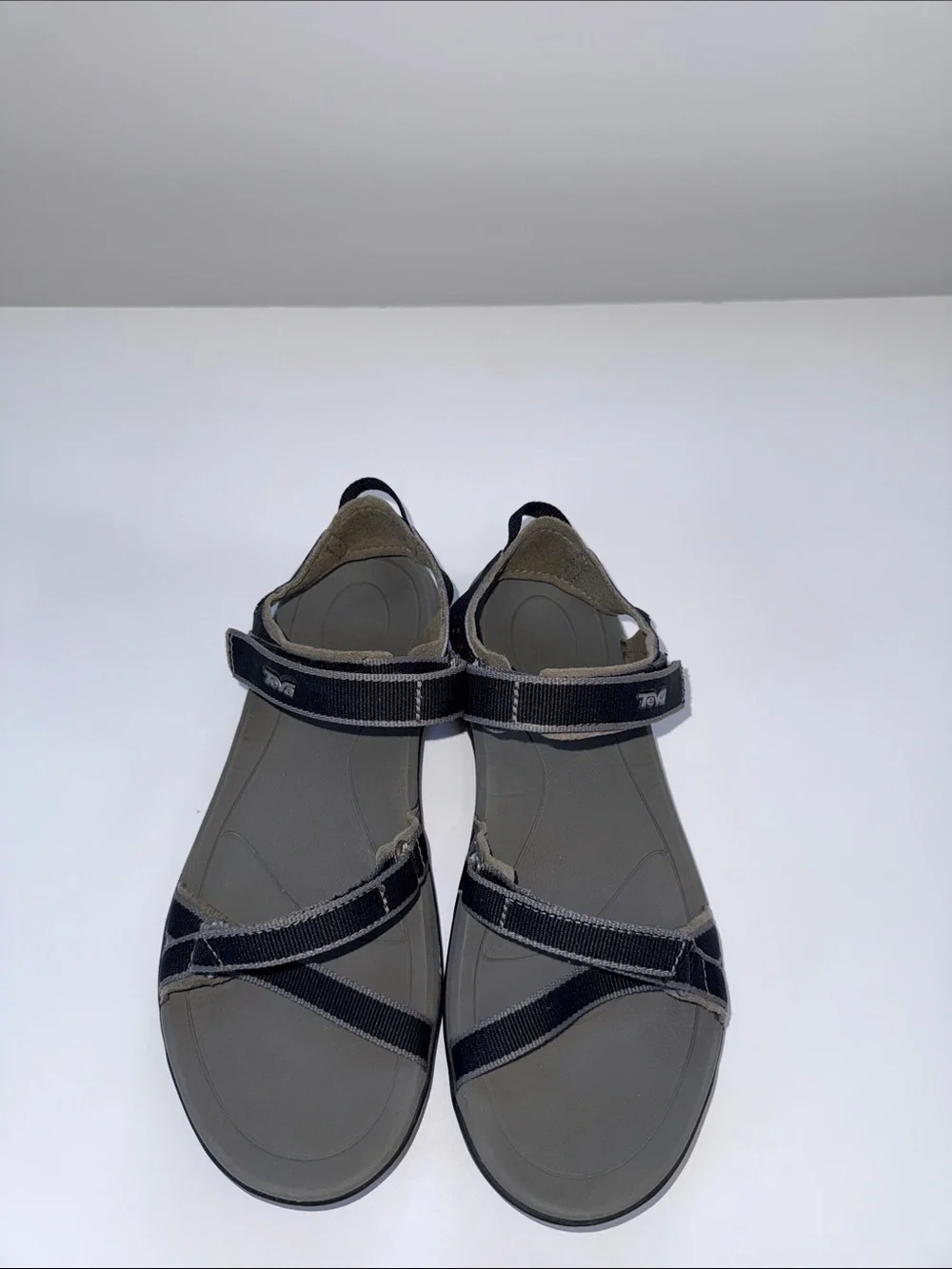 Teva women’s Black and Gray Adjustable Strap Sandals